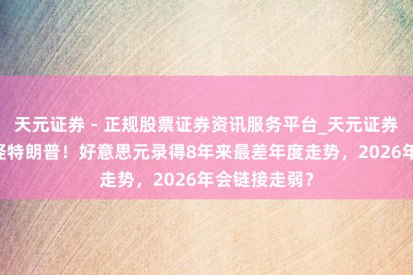 天元证券 - 正规股票证券资讯服务平台_天元证券有限公司 皆怪特朗普！好意思元录得8年来最差年度走势，2026年会链接走弱？